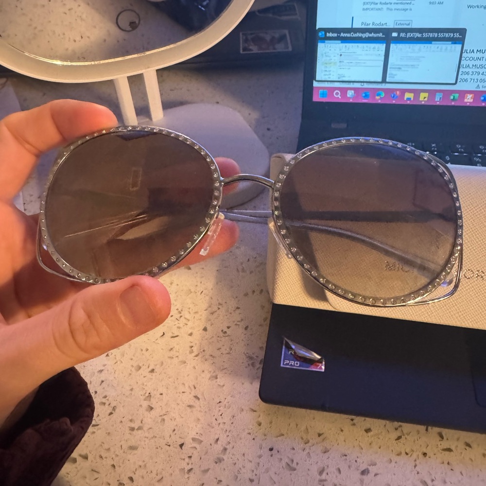 Stylish Michael Kors Sunglasses with Crystal Accents